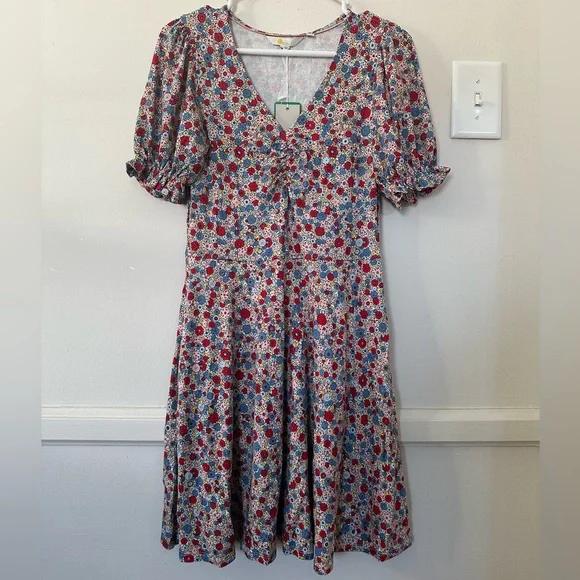 Boden | Dresses | Nwt Boden Floral Print Tea Dress | Poshmark